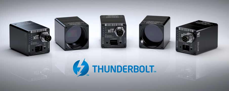 thunderbolt technology enabled industrial cameras cmosis sony