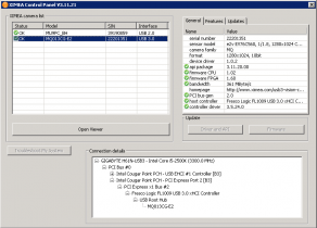 xiCOP - USB camera software monitors industrial cameras