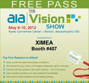 The Vision Boston XIMEA free pass