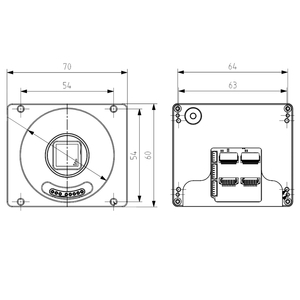 Embedded camera with 26.2 Mpix Monochrome Gpixel GMAX0505 sensor and PCIe X8 Gen 3 interface - 3