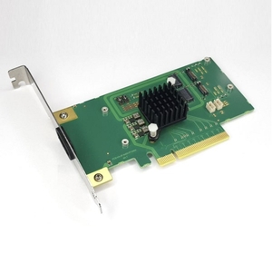 Host adapter with 2 ports for PCIe Gen.3 x4 Firefly cables - 2