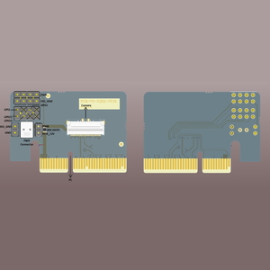 Adapter board for xiX X2 cameras - flex to PCIe X4 - 2