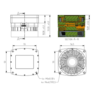 X-ray camera with 51.2 Mpix Gpixel GMAX4651 sCMOS 38 x 27 mm sensor and PCIe X4 Gen 3 interface - 3