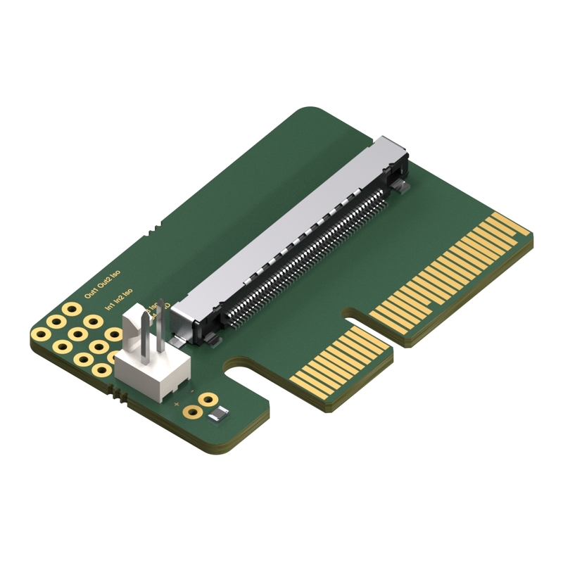 Adapter board for xiX X4 cameras - FL to PCIe X4 - 1