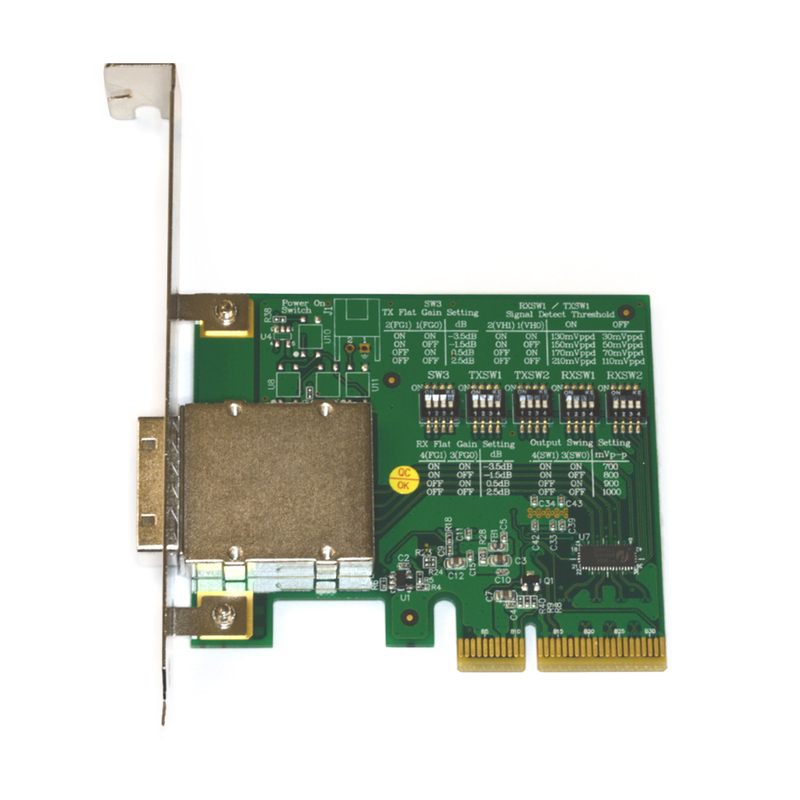Host adapter for copper PCIe Gen.3 x4 cables - 1 port - 1