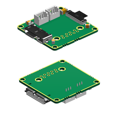 Breakout board adapter from Micro-Coax to Micro USB3 Type-B
