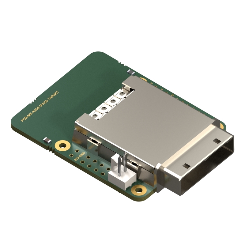 Adapter board for xiX X2 cameras - flex to iPass Target - 1