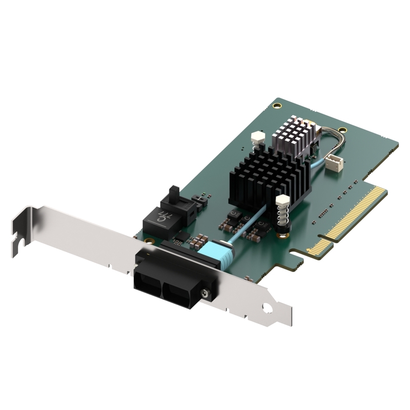 Host adapter with 1 port for PCIe Gen.3 x4 MTP cables - 1