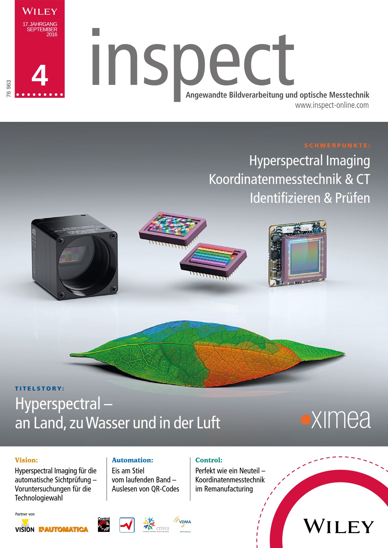 Inspect online magazine German Vision machine Hyperspectral