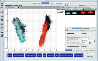 luxflux program interface hyperspectral software